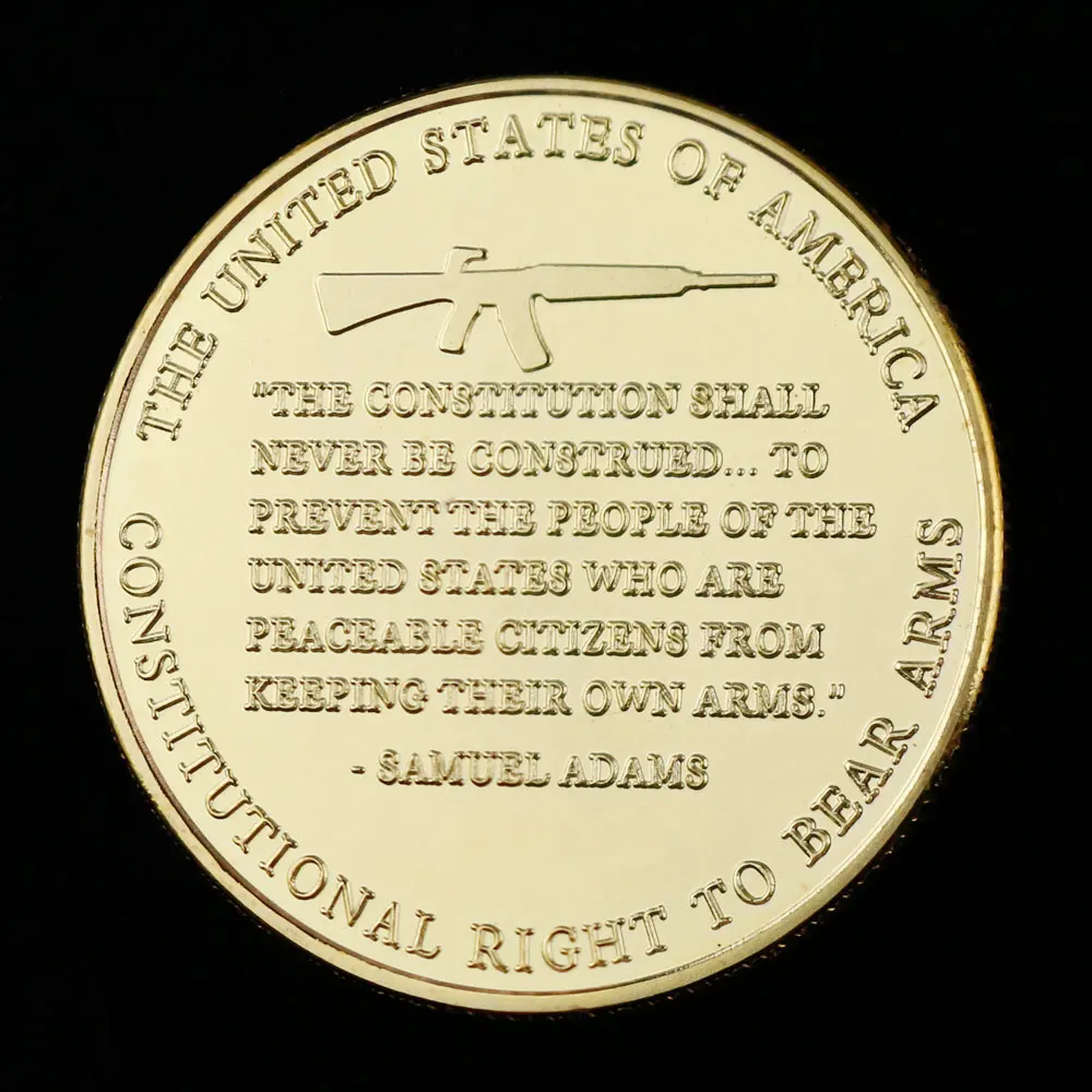 Сувенир второй изменить право хранить и нести оружие монета с холодным покрытием