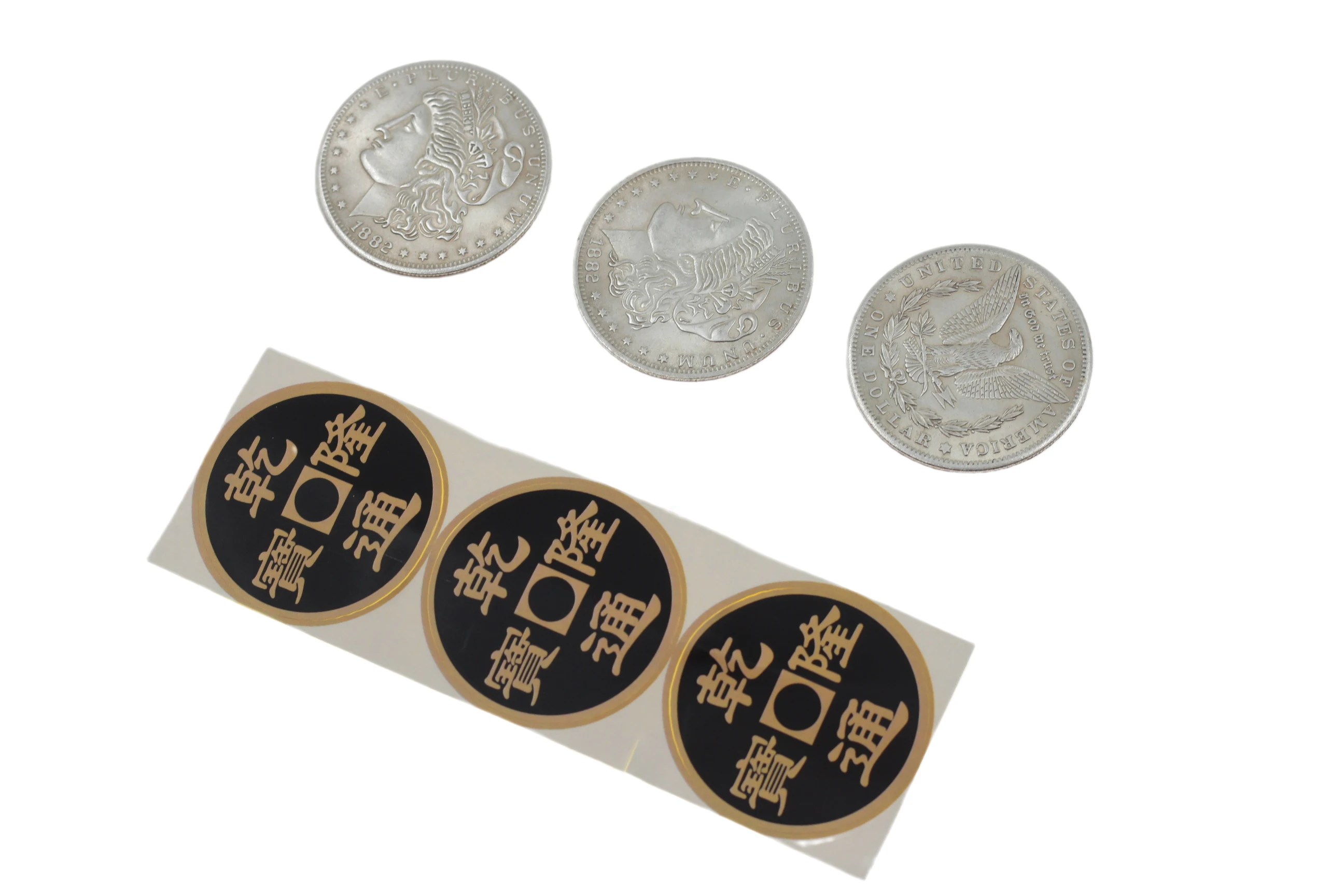 Супер Тройная монета с двойным лицом (полдоллара или морганского доллара) от Johnny