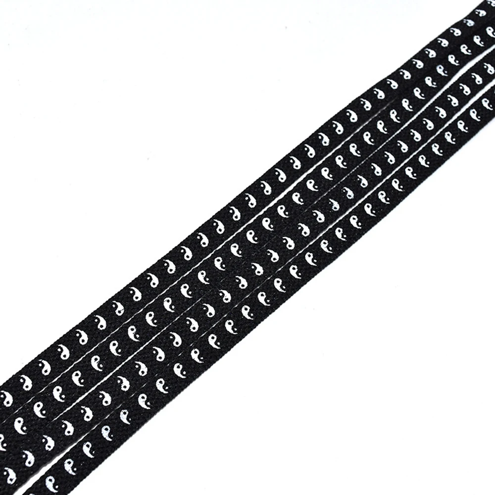 

2pcs Flat Black & White Color Tai Chi Laces Canvas Shoes Special Shoelaces White Shoes Shoelaces Unisex Shoelaces Accessories