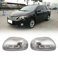 car chrome side led light rearview mirror covers molding trims for toyota corolla 2009 2013