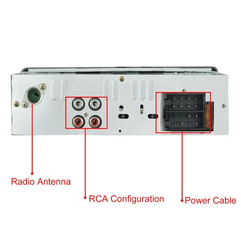 RM-JQ1584 С MP3 музыкальный плеер головное устройство 4-way RCA выход загрузка импеданса стерео аудио Bluetooth USB FM радио