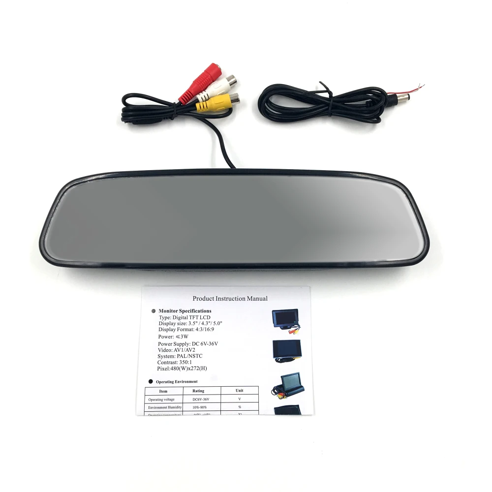 Автомобильный HD-монитор для камеры заднего вида 4 3 дюйма NTSC/PAL 12 В постоянного