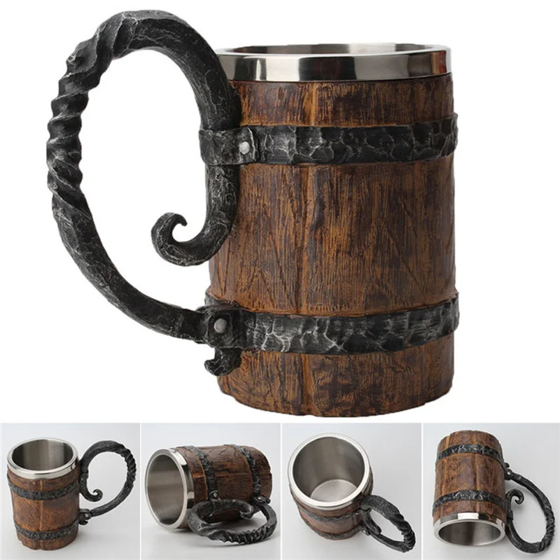 ведьмак 8jarra vikinga пивнКружка &quotИгра престолов&quot деревянная бочка из нержавеющей
