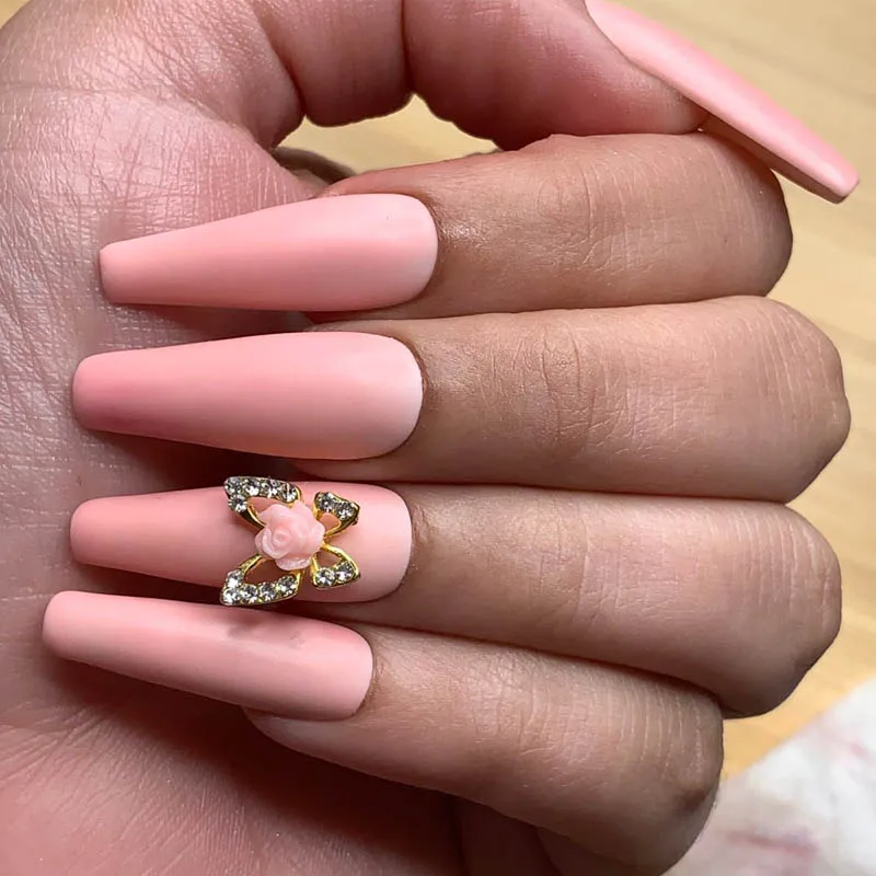 Lamemoria 500 шт. длинные гвозди балерины гроб Типсы прозрачные накладные ногти УФ гель