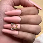 Lamemoria 500 шт. длинные гвозди балерины гроб Типсы прозрачные накладные ногти УФ-гель маникюр акриловые накладные ногти Типсы