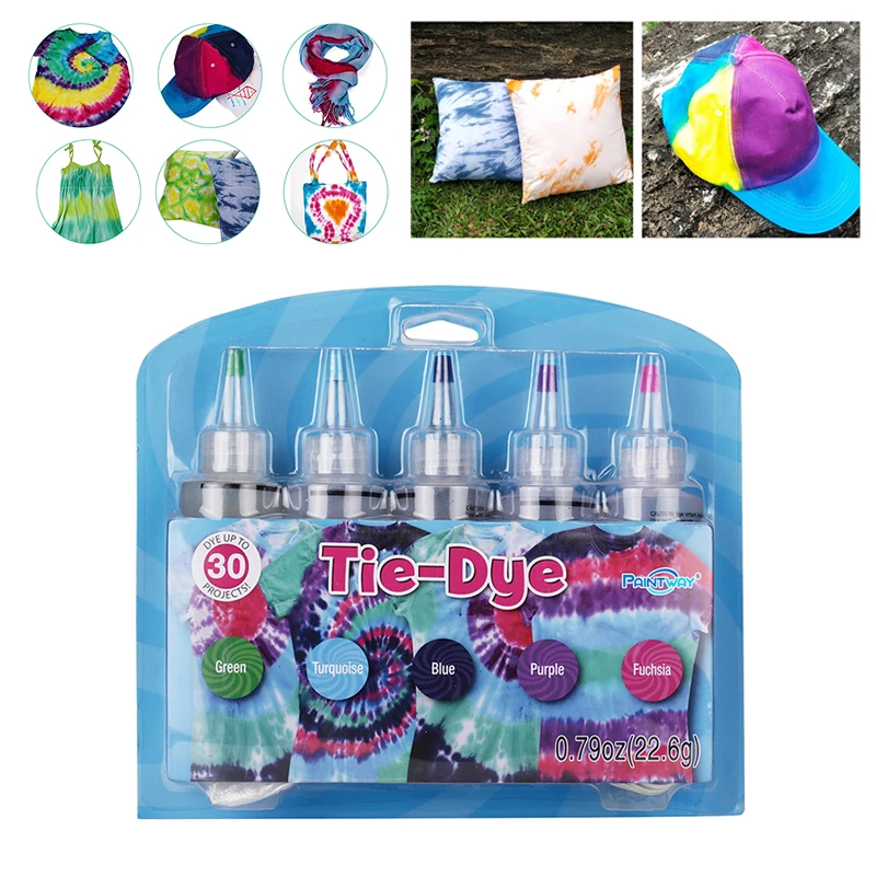 2/3/5/12/18 флакон тюльпан одношаговый набор для завязывания краски яркие тканевые