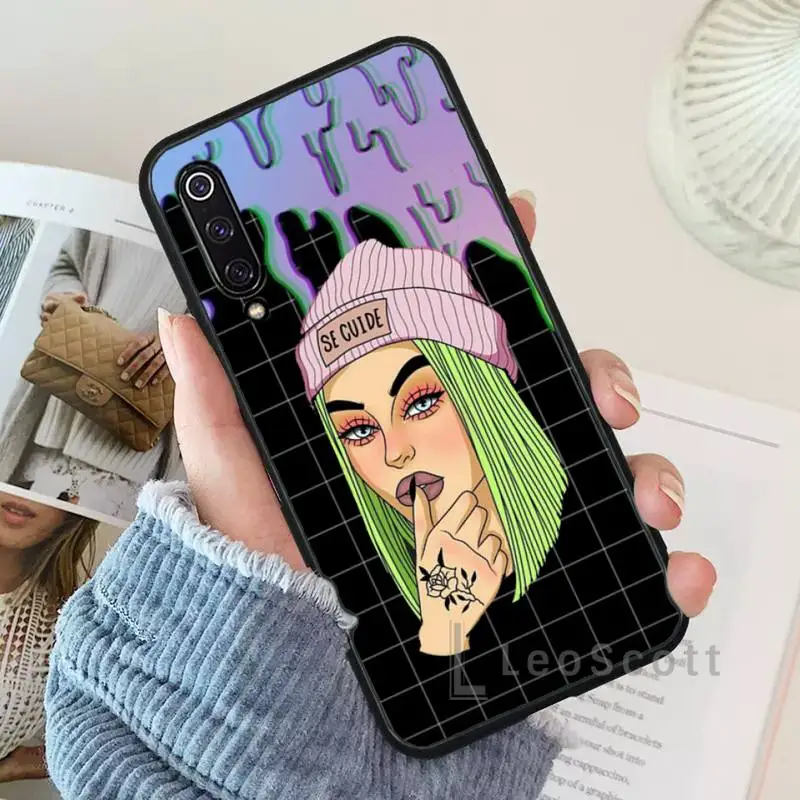 

Cool Bad Girl Phone Cases For Xiaomi Redmi 7 9t 9se k20 mi8 max3 lite 9 note 8 9s 10 pro