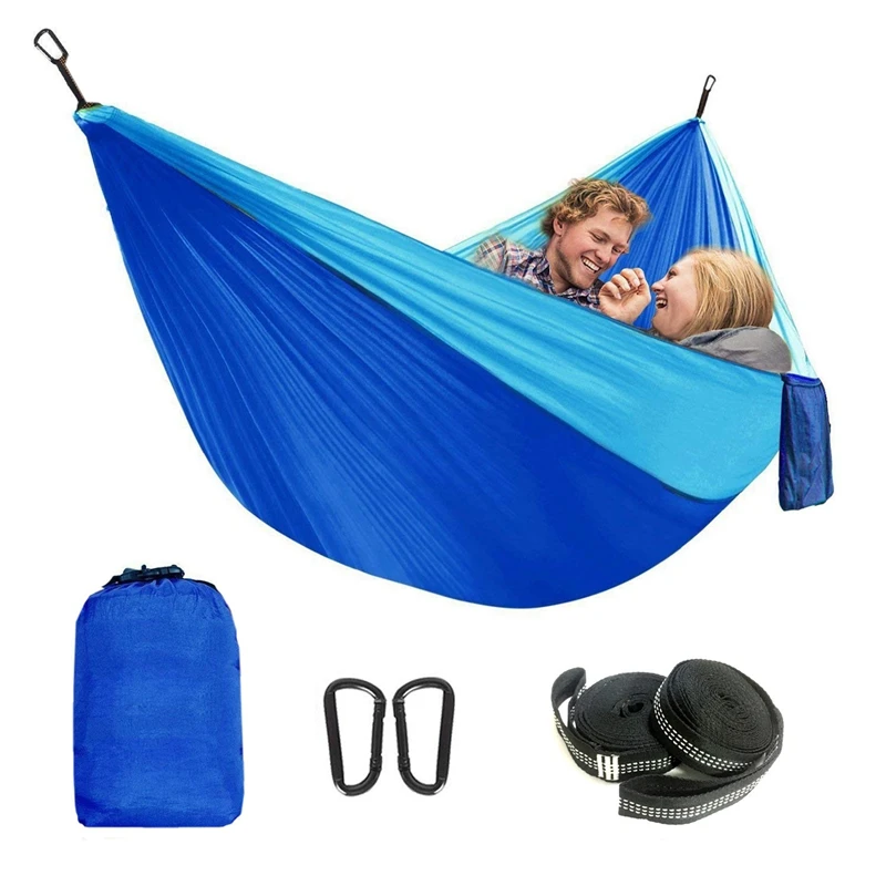 

Outdoor Tree Hammock Portable Parachute Cloth Camping Hammock Beach Backyard Garden Hiking Hammock