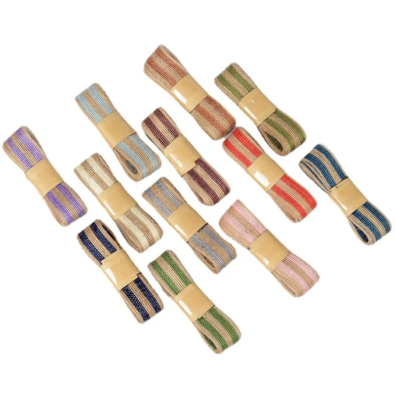 

Элегантная матерчатая лента для рукоделия 2 м, джутовая лента для рукоделия, Свадебные Рождественские подарки, украшение «сделай сам»