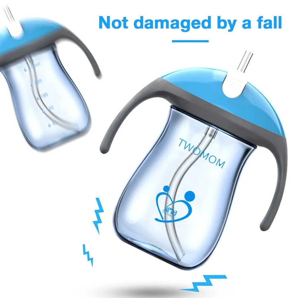 Детская непроливающаяся чашка с соломинкой бутылочка переходом обучающая для