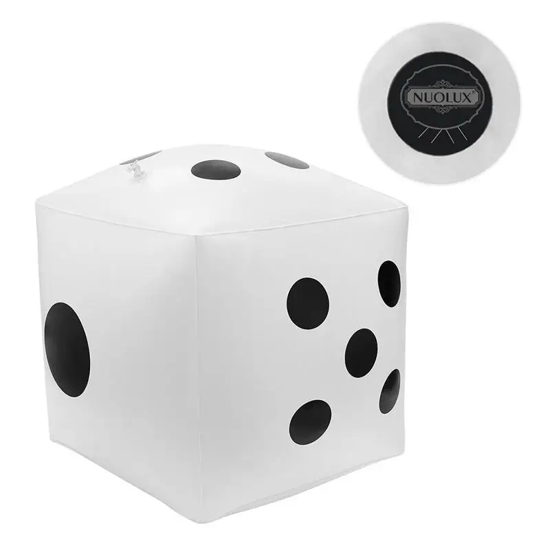 NUOLUX 1 шт. ПВХ надувные большие 32 см белые игральные кости для вечерние украшения