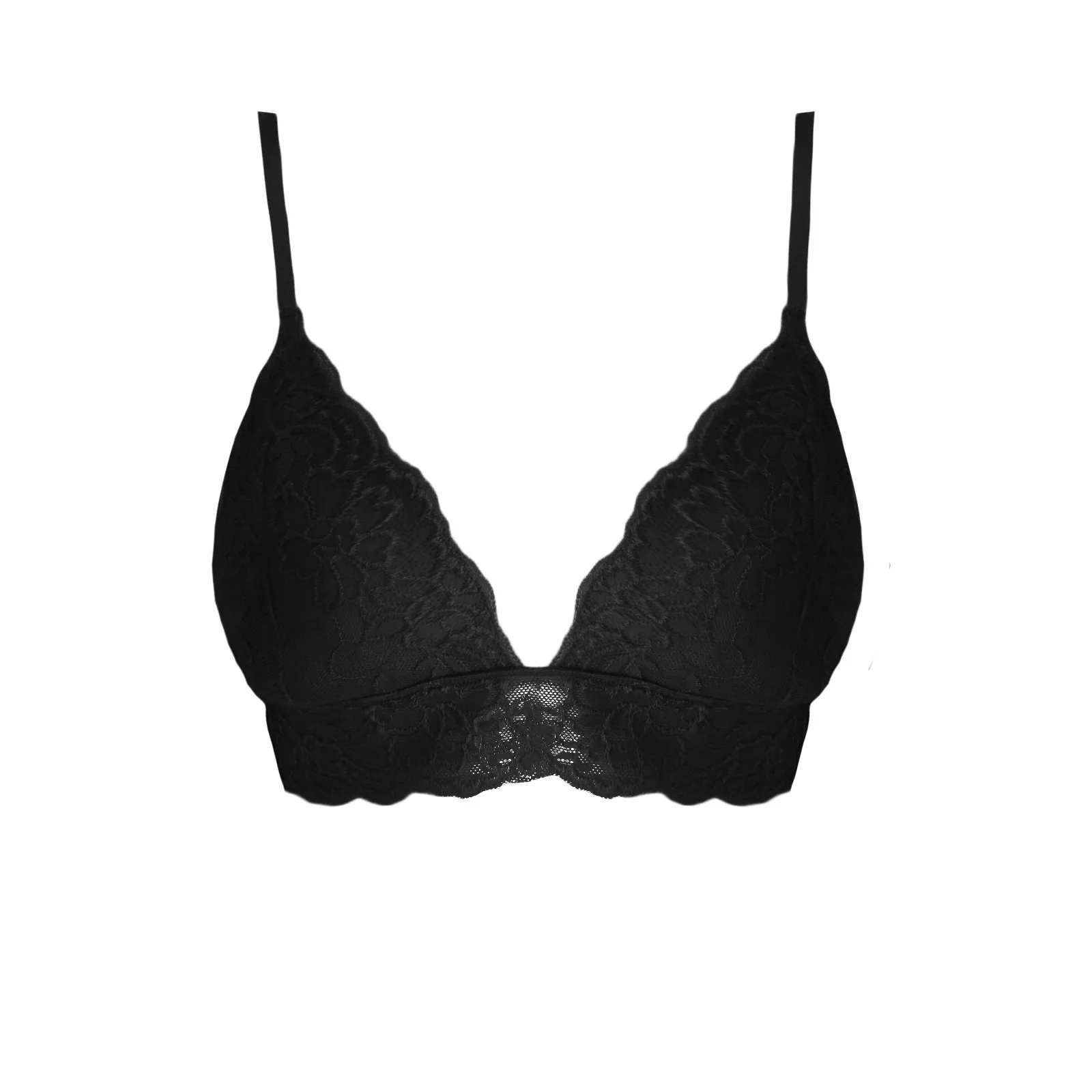 

Women Bralette French Style Lace Bra Girls Triangles Cup Lingerie Deep V Wireless Underwear Soft Thin Seamless Bra Camisole