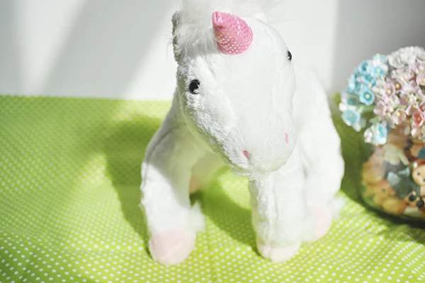 Милая Белая Лошадь Единорог материал плюшевая игрушка кукла девочка подарок на