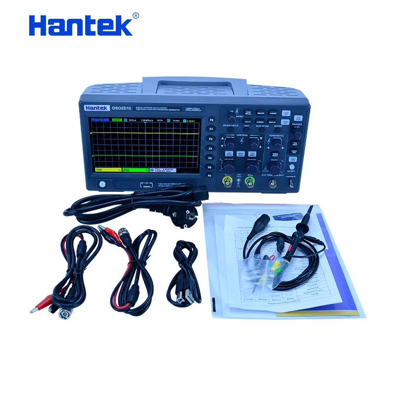 

Hantek Digital Oscilloscope 2 Channels 100Mhz/150Mhz DSO2C10 2C15 2D10 2D15 Storage Osciloscopio 1GSa/s Sample Rate