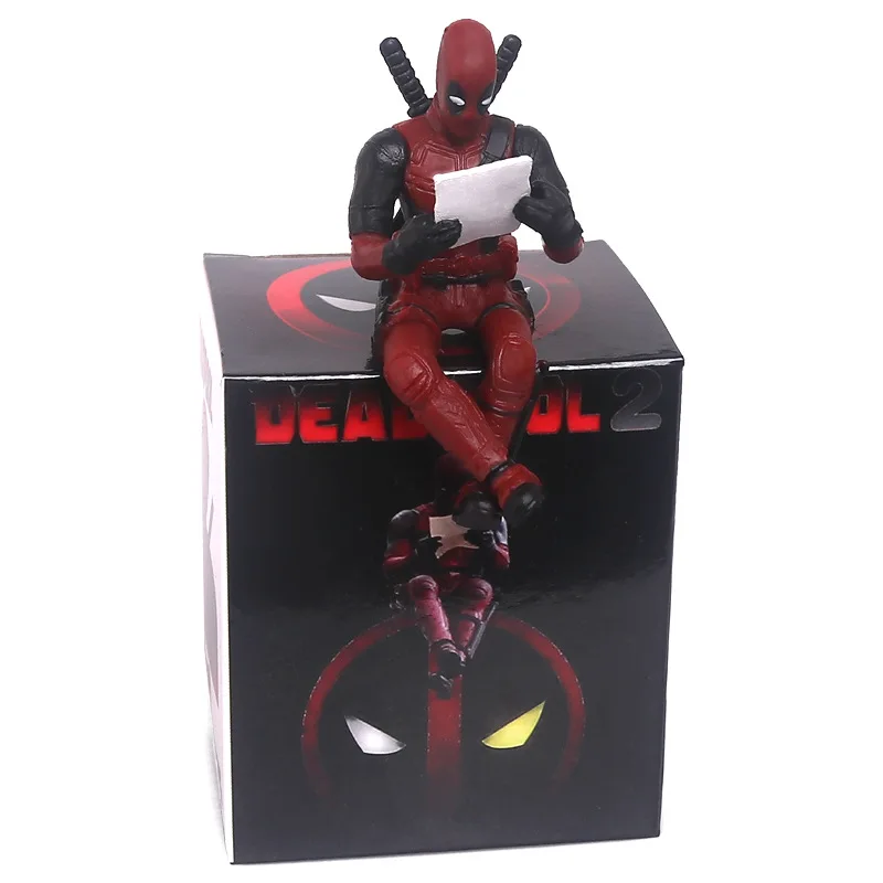 

Marvel X-Men Deadpool 2 Action Figure Sitting Posture Model Anime Mini Doll Decoration PVC Collection Figurine Toys model