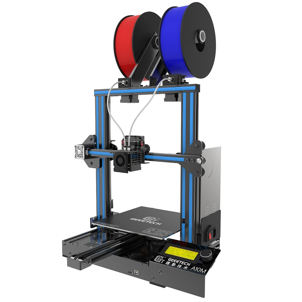 Online Geeetech NEUE A10M 2 In 1 Mix-farbe Schnelle Montage 3d Drucker Effiziente Filament Detektor Brechen-fortsetzen Fähigkeit FDM