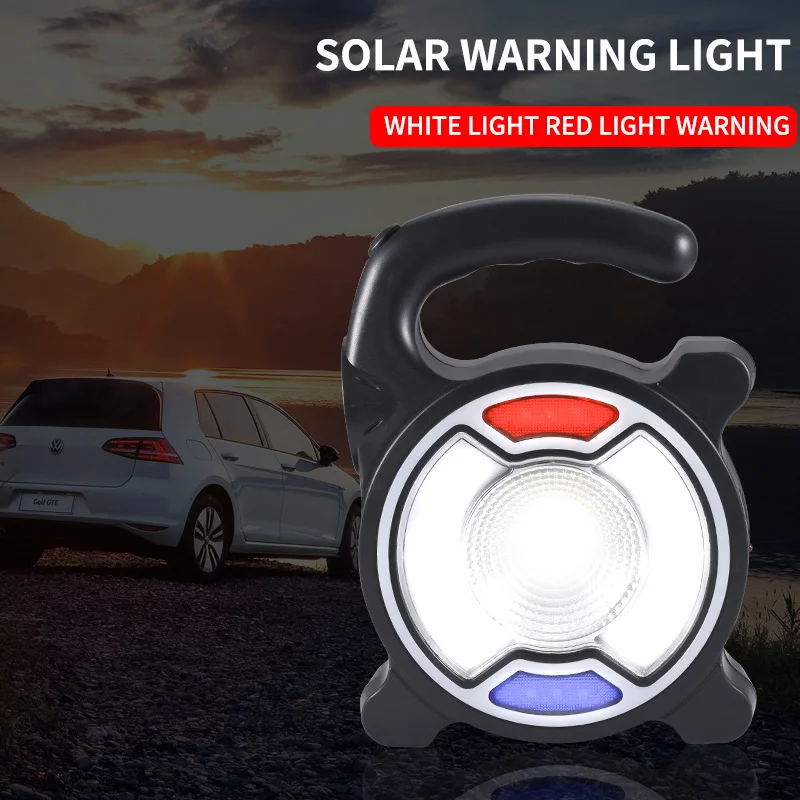 

Cob portable led work lamp power bank ABS solar lantern built-in battery rechargeable usb camping light home electric fishing