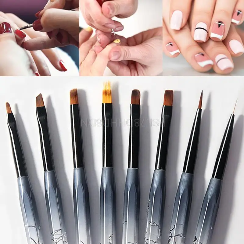 

1PC Nail Art Pen Tips UV Gel Painting Brush Manicure Gradient Painted Pen