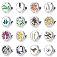 diffuser jewelry flower butterfly air freshener stainless vent freshener essential oil diffuser car clip aromatherapy pendants