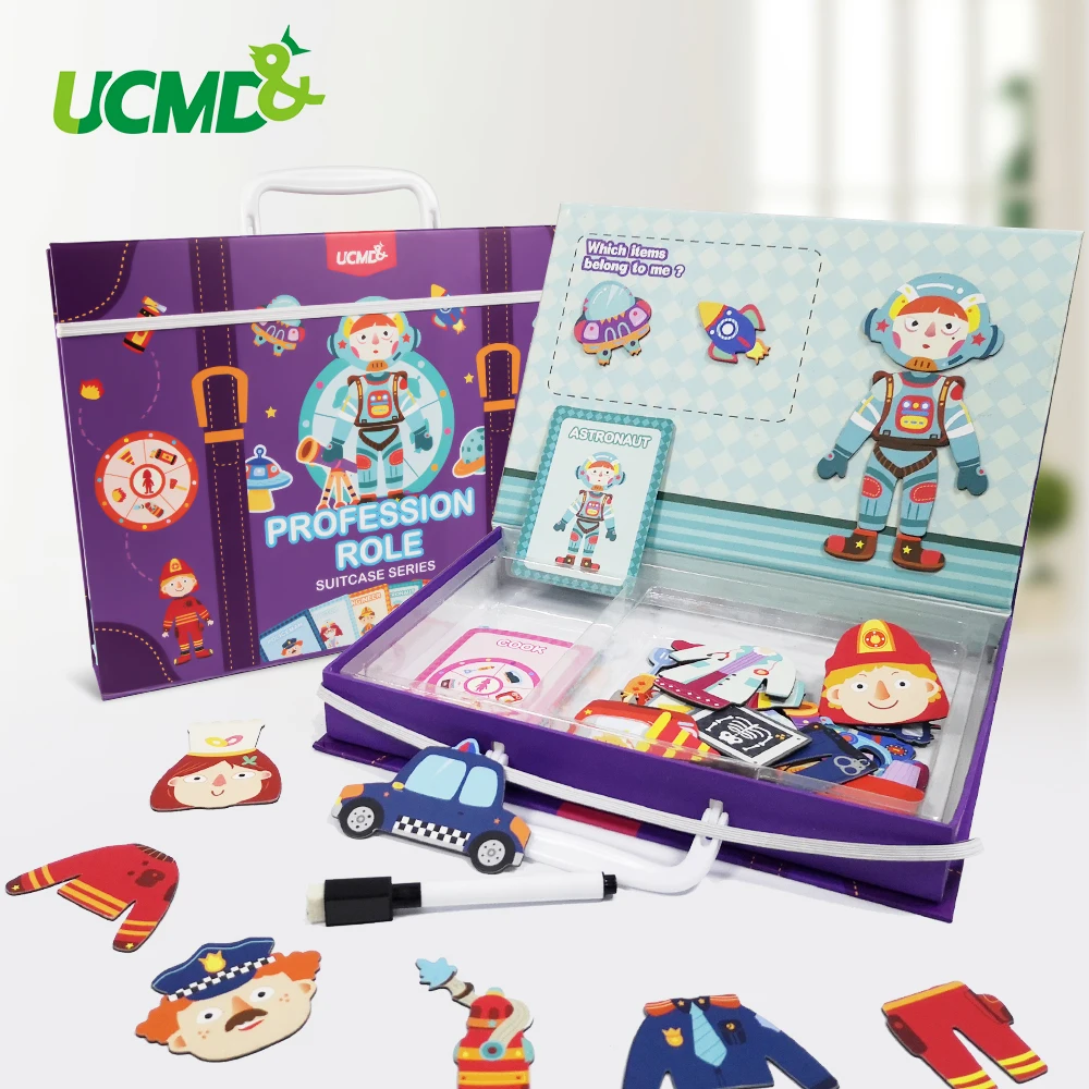 Магнитный 3D пазл профессиональные ролевые игрушки персонажи головоломки игра