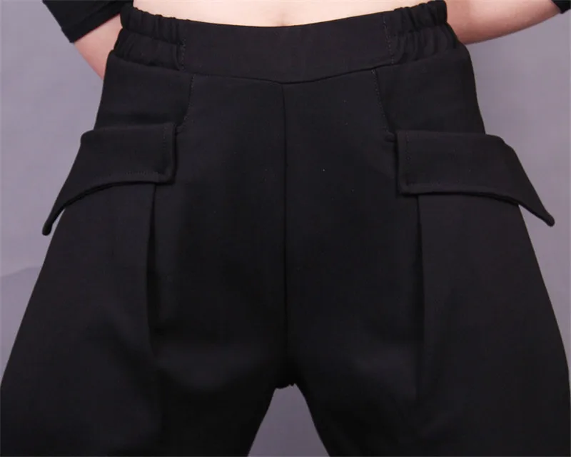 Осенние женские мешковатые штаны размера плюс эластичные шаровары с высокой