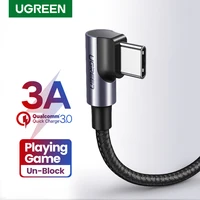 ugreen usb c cable right angle usb a to type c 3a fast charger cable for samsung s10 s9 s8 plus note9 quick charger 3 0 usb cord