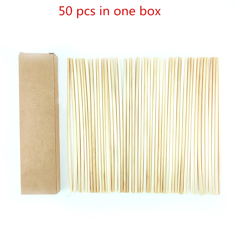 

50pcs Biodegradable Wheat Drinking Straws Disposable Wheat-straw Natural Organic Plastic-free Straw 0 Waste Bar Cocktail Straws