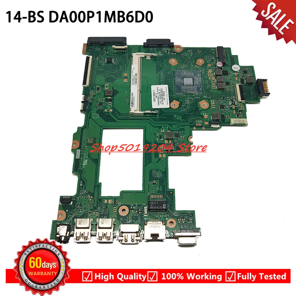 DA00P1MB6D0 материнская плата с N3060 CPU для HP 14 BS 240 G6 Материнская ноутбука 925425 601 001
