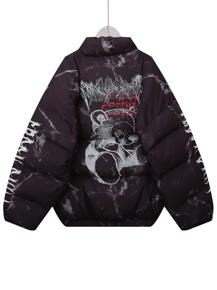 

Men's winter fashionable jacket men's printed coat coat street wear men's windbreaker winter coat men's