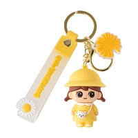 creative cute couple school cartoon keychain car key ring chain school bag pendant small accessories holiday gifts