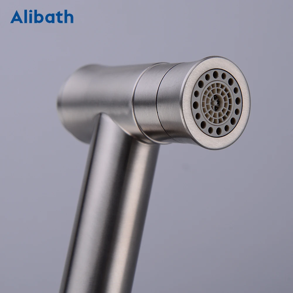 304 Stainless Steel Handheld Bidet Spray Shower Toilet Shattaf Sprayer Douche Faucet Brushed Nickel. | Обустройство дома
