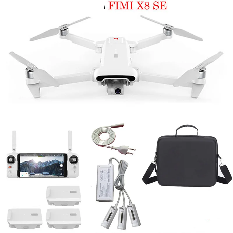 FIMI X8 SE 5 км FPV с 3 батареями осевой карданный 4K камера GPS 22 33minutes время полета RC Дрон