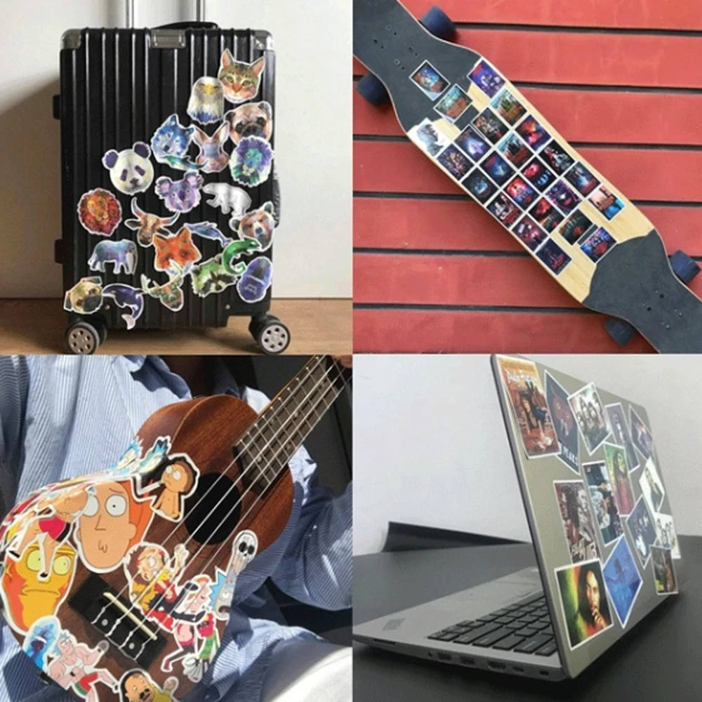 

100pcs Cartoon Battle Top Graffiti Stickers Personalized Decoration Computer Luggage Waterproof Stickers