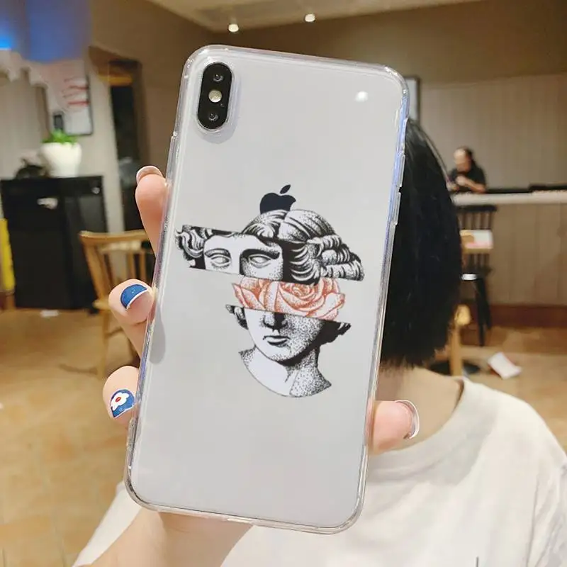 

Mark Sculpture architecture painting Phone Case Transparent soft For iphone 5 6 7 8 11 12 s c se plus mini x xs xr pro max shell