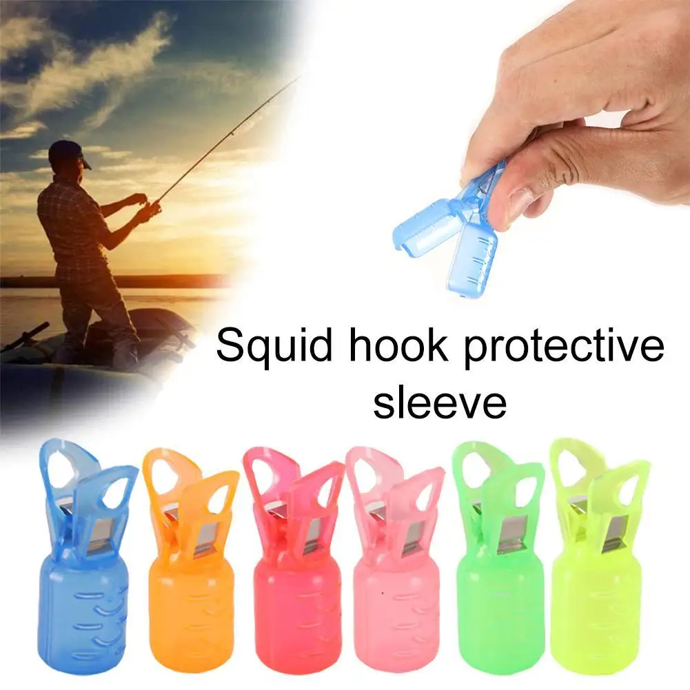 

10 Pcs Octopus Squid Fishing Lures Jig Hook Covers Protector Shrimp Baits Safety Caps Umbrella Hooks Cover Outdoor Fishing Tool