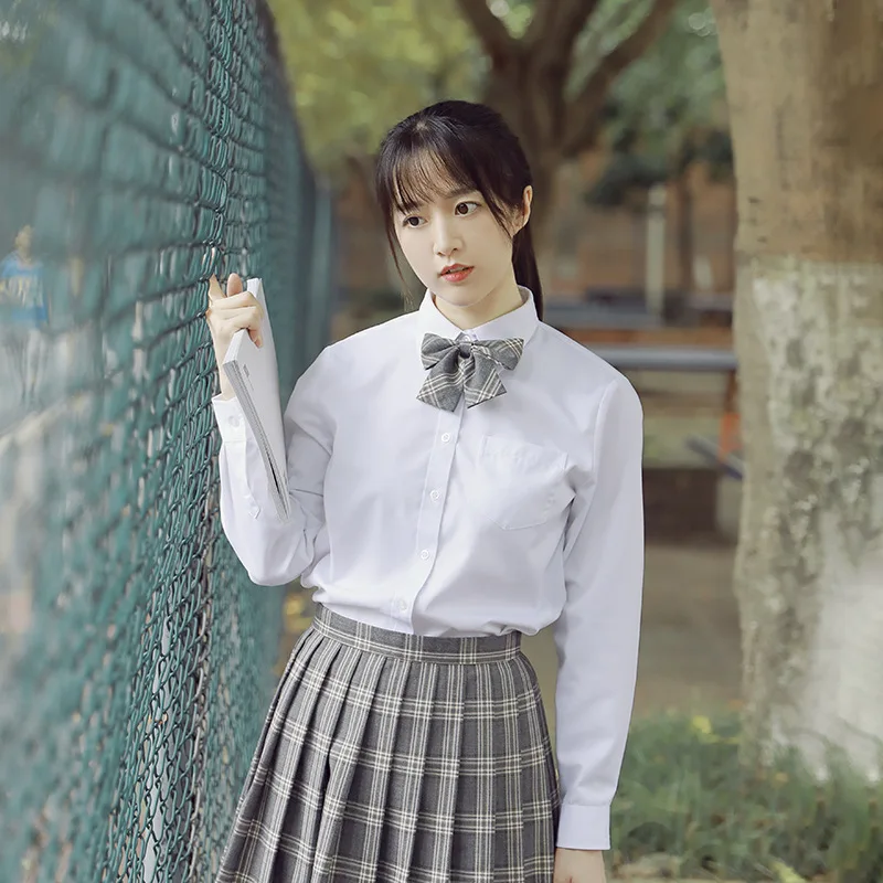 Школьная форма для старшей школы рубашка женщин осенняя школьная колледжа