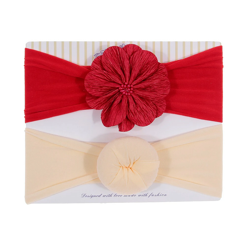 2 шт./компл. Детские головной убор в форме пончика ручной работы с цветочным