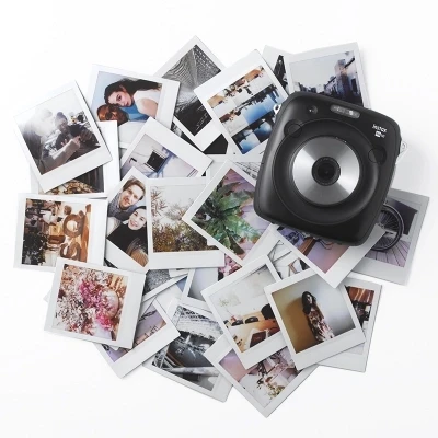 Фотобумага Fujifilm Instax с квадратными белыми краями черные пленки фотобумага (10 100