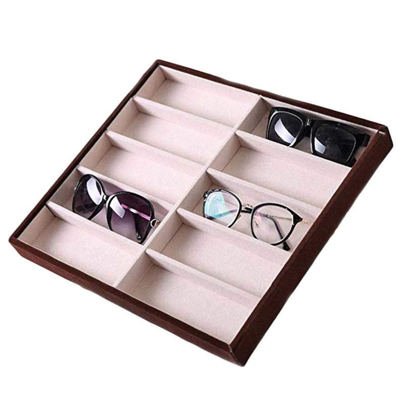 10 ячеек витрина для солнцезащитных очков упаковка ювелирных украшений