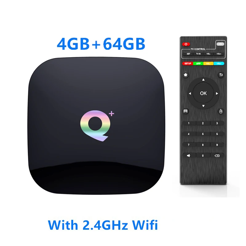 4GB64GB Android 9.0 Smart TV Box Q Plus Box 64GB 4GB 32GB TV Box Allwinner H6 Quad Core 6K H.265 2.4GHz Wifi Youtube Set Top box PK X96 - Цвет: 4GB64GB