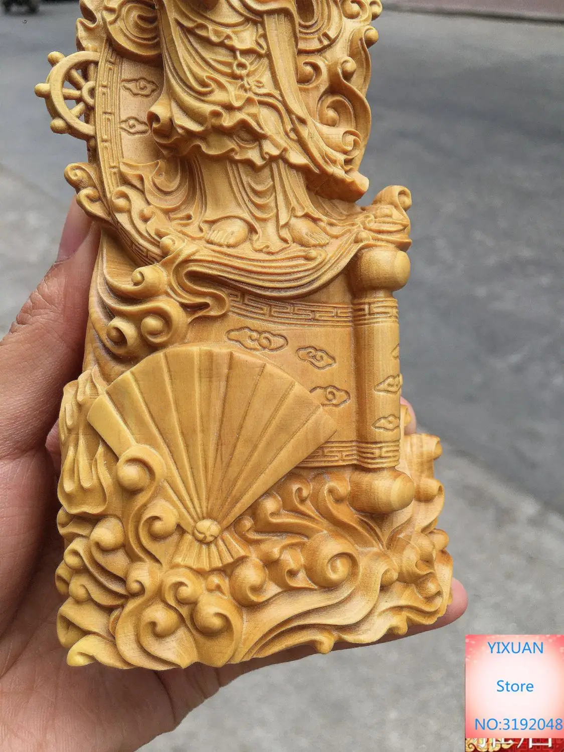 Новый Малый листья из коробки Ruyi Guanyin Bodhisattva резьба по дереву ручная работа фэншуй
