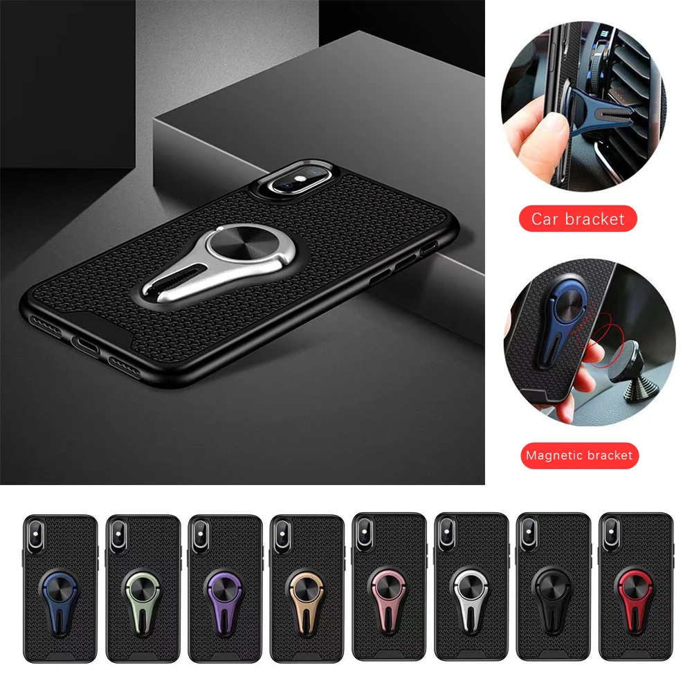 Shockproof Case For iPhone XS Max X 7 8 Car Phone Holder Plus 6 6S 5 5S SE XR Cover | Мобильные телефоны и аксессуары