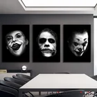 Плакат с изображением клоуна, черно-белого цвета, 3 шт.