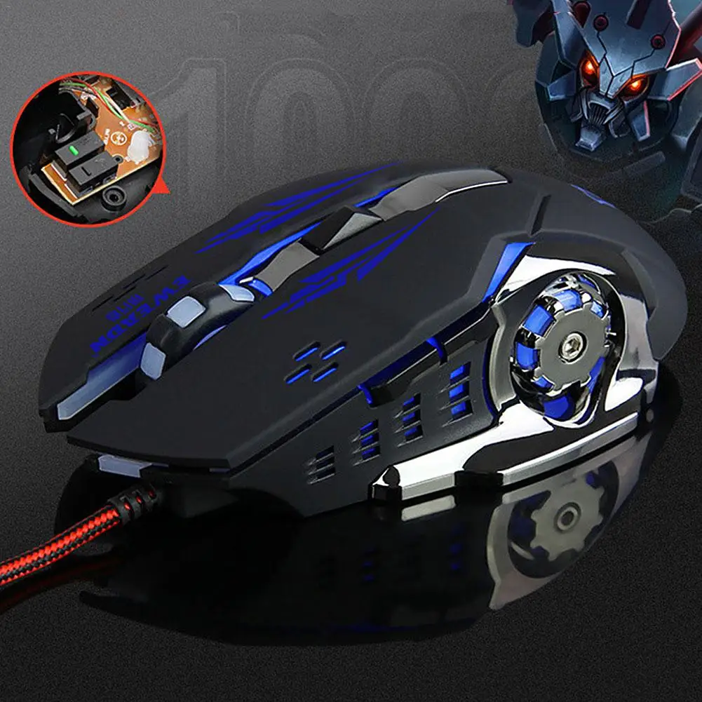 Ноутбук Настольный компьютер Usb Проводная мышь E-Sport взвешенная игровая мышь светящийся четырехцветный дышащий светильник DPI3200