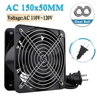 1pcs gdstime 15cm 15050 150mmx50mm axial fan ac 110v 115v 120v ball industry ventilation exhaust projects cooling fan w plug
