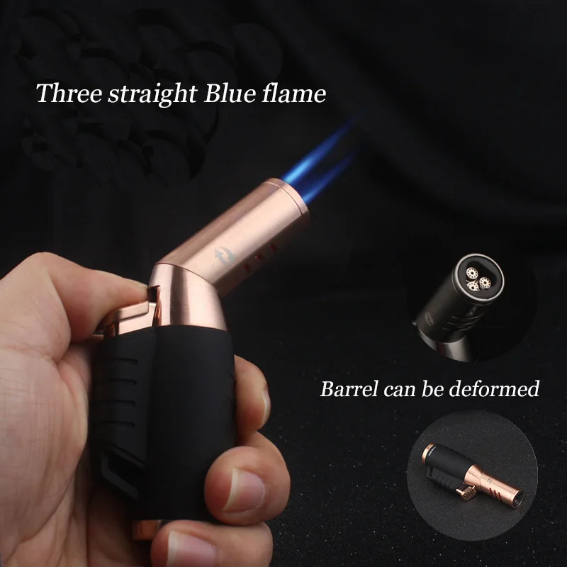 Бутановый уличный струйный гибкий фонарь для сигар труб турбо зажигалка 3