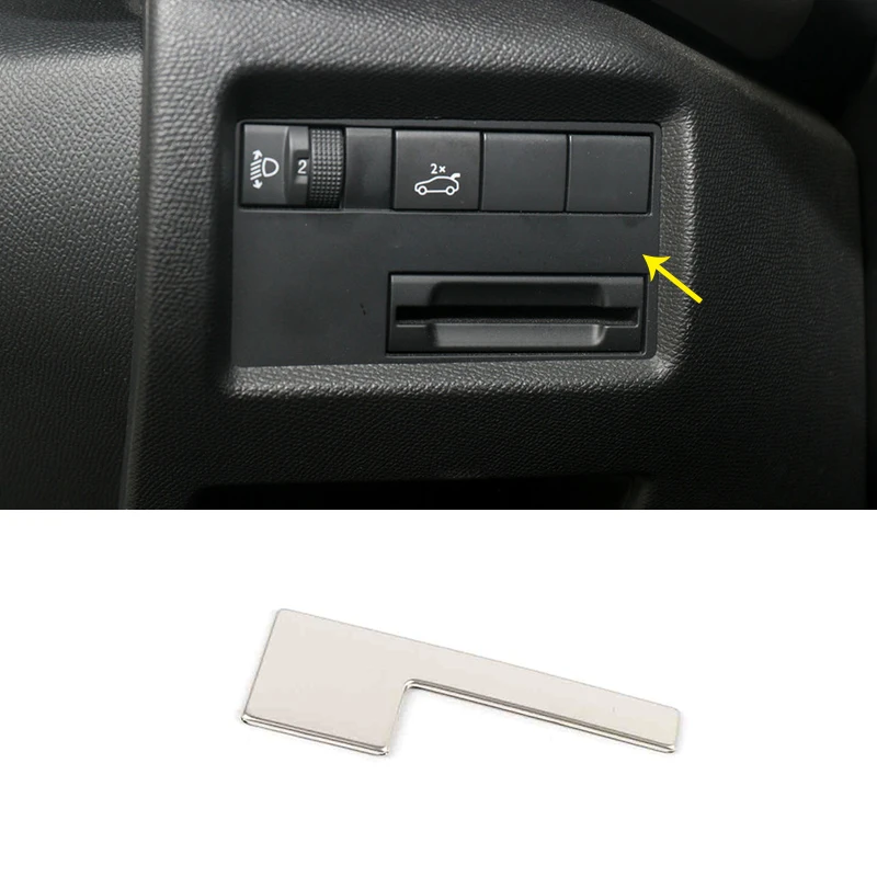 

Stainless Silver Headlight Control Panel Frame Cover For CITROEN C5 Aircross 2017 2018 Car Detector Stick Styling 1 PCS
