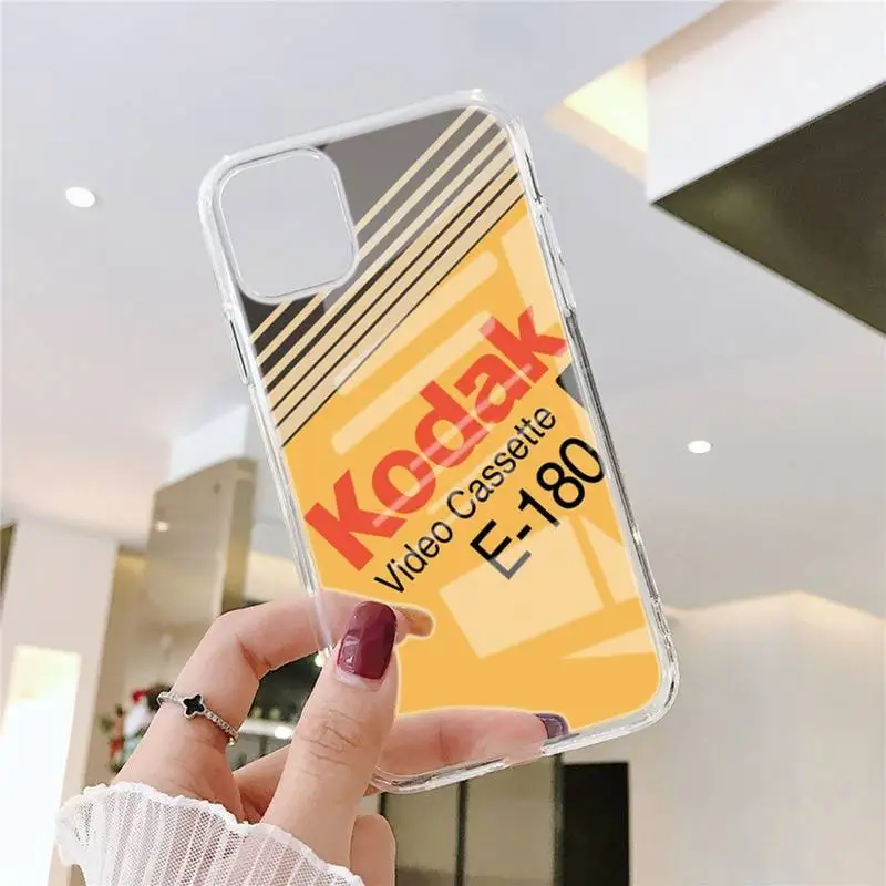 

Japan Fuji Video K-Kodak Phone Case Transparent Case For Iphone 6 6s 7 8 Plus XR X XS XSmax 11 12 Pro Mini Max