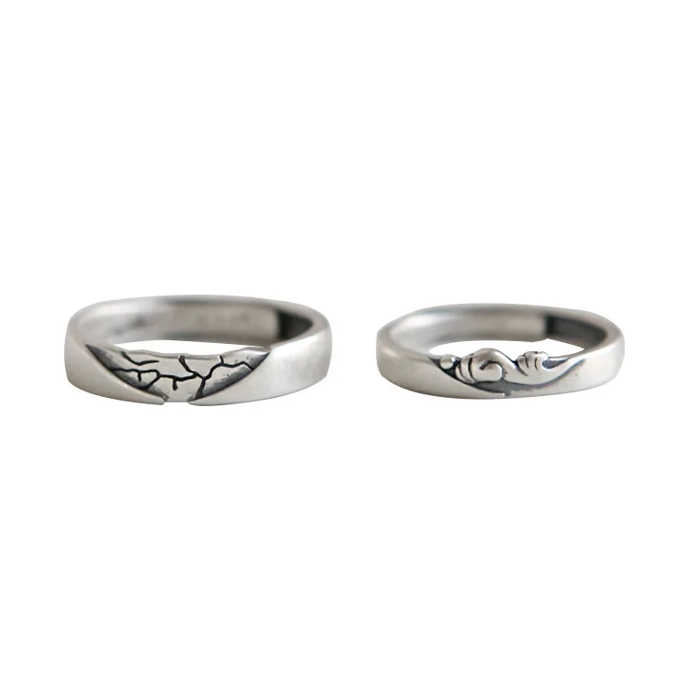 

Sea Kuwata Real 925 Sterling Silver Rings For Women Fine Jewelry Open Ring Men Couples Gift High Quality Flyleaf Handmade