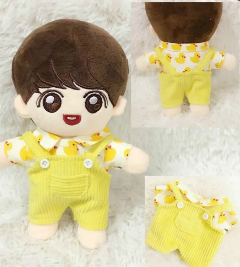 

[MYKPOP]KPOP Dolls Clothes Items: Overalls and T-shirt 2pcs Set for 20cm Dolls (without Doll) Fans Collection SB20120101